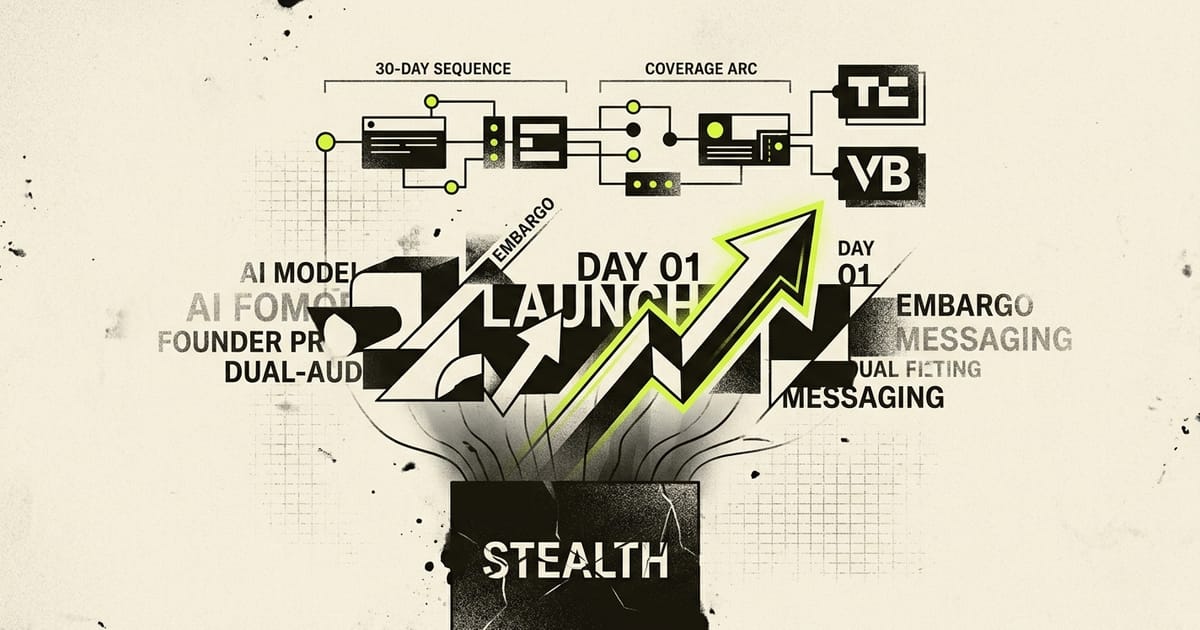 AI Model Launch PR: Stealth to Day-30 Coverage