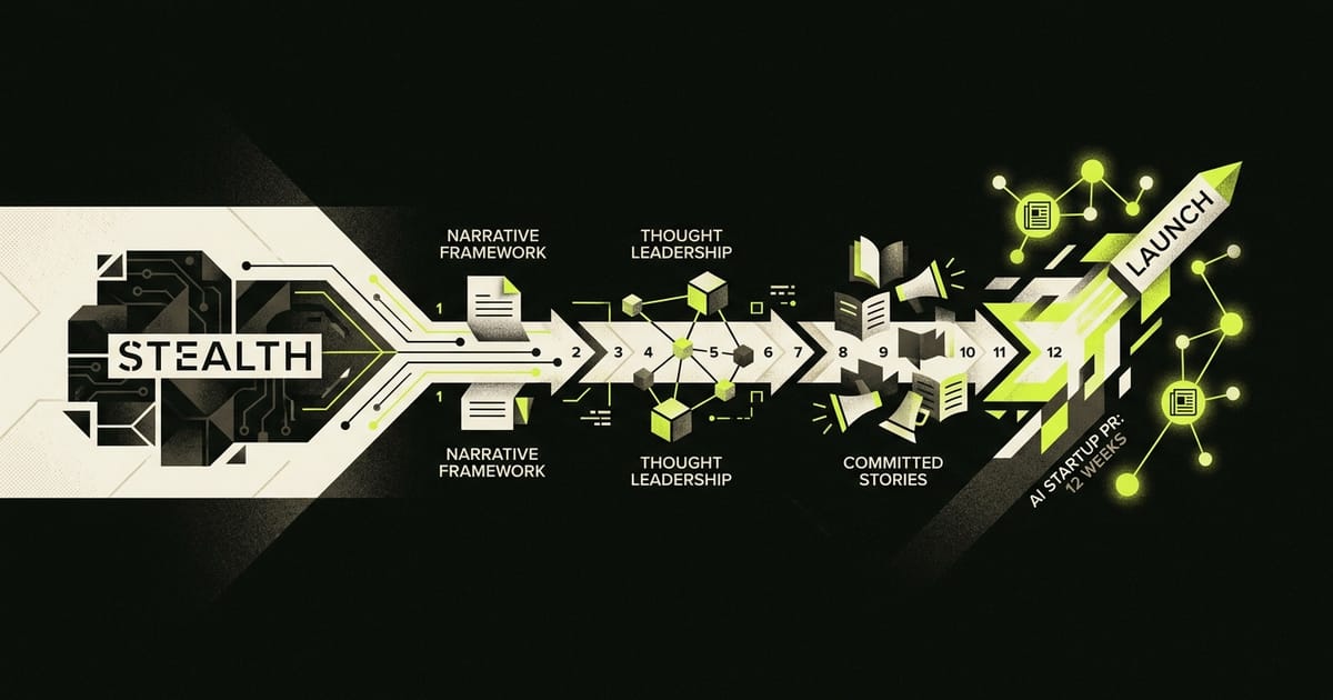 The AI Startup Stealth-to-Launch PR Timeline: 12 Weeks