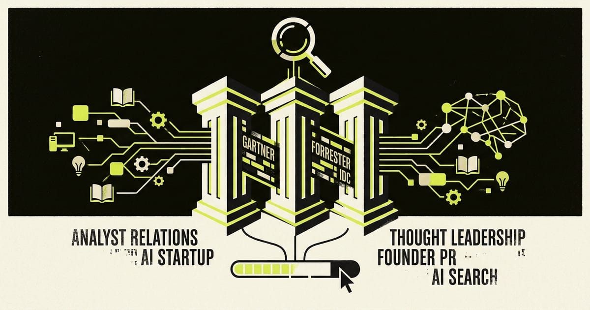 Analyst Relations for AI Startups: Gartner, Forrester and IDC