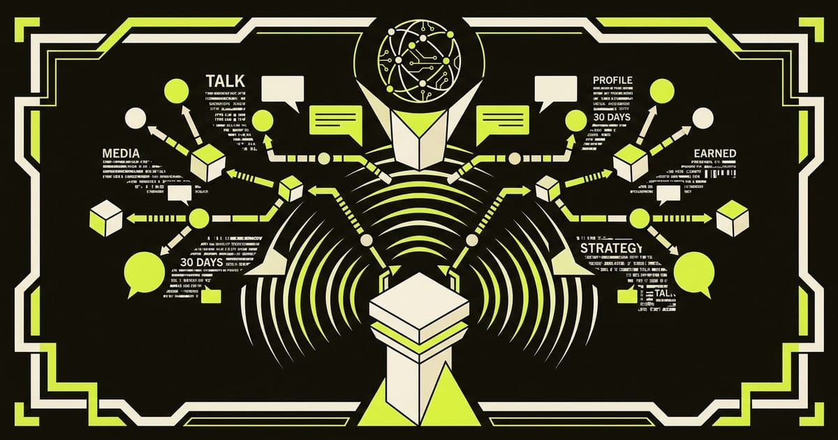 Your Conference Talk as a 30-Day Earned Media Campaign