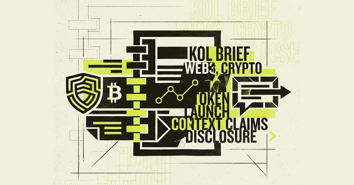 The Crypto KOL Brief Template That Gets Good Content