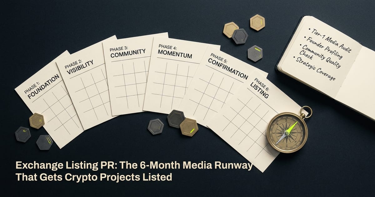 Exchange Listing PR: The 6-Month Media Runway That Gets Crypto Projects Listed
