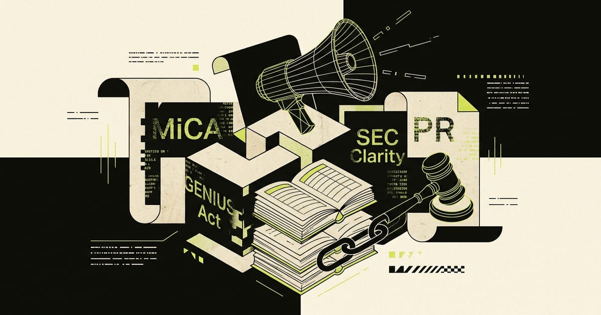Regulatory PR for Web3 Founders: MiCA, GENIUS Act, SEC Clarity as a Media Wedge