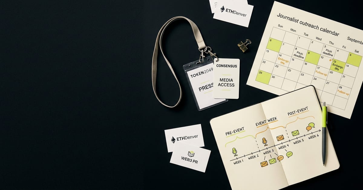 The Web3 Conference PR Playbook: TOKEN2049, Consensus, and ETHDenver Into