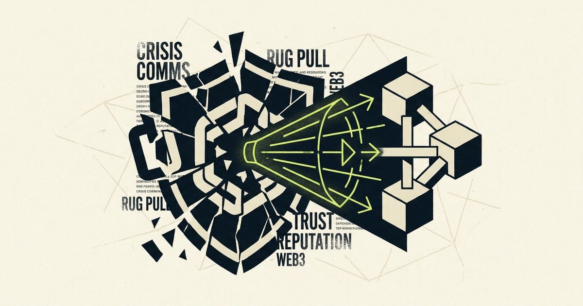 Web3 Crisis Communications Playbook: From Rug Pull Allegations to Community Trust
