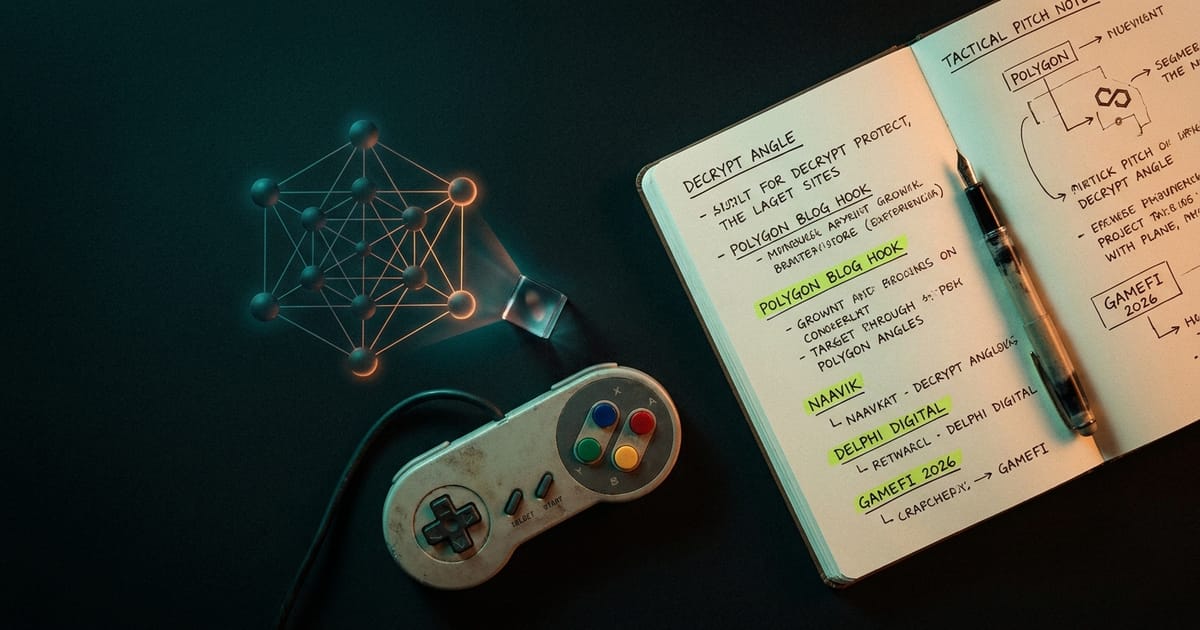 Web3 Gaming PR: How to Pitch Decrypt, Polygon Blog, and Gaming-Native Outlets