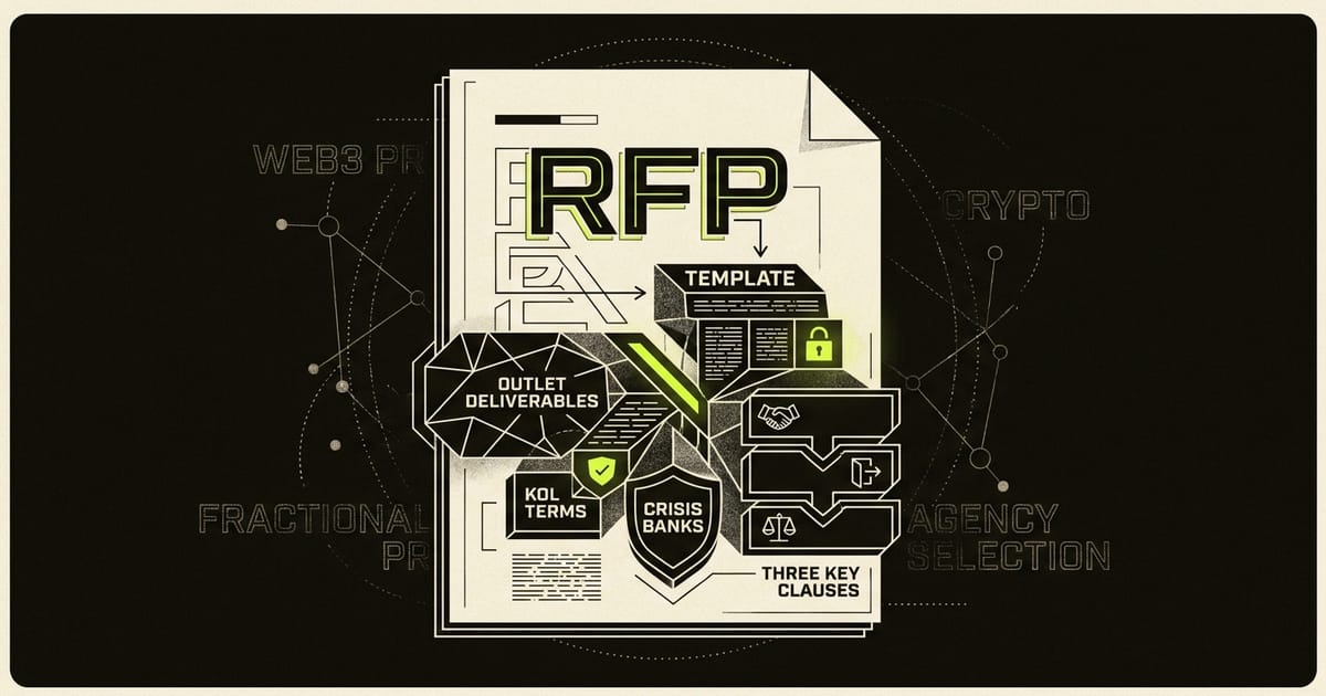 The Web3 PR Agency RFP: A Line-by-Line Template