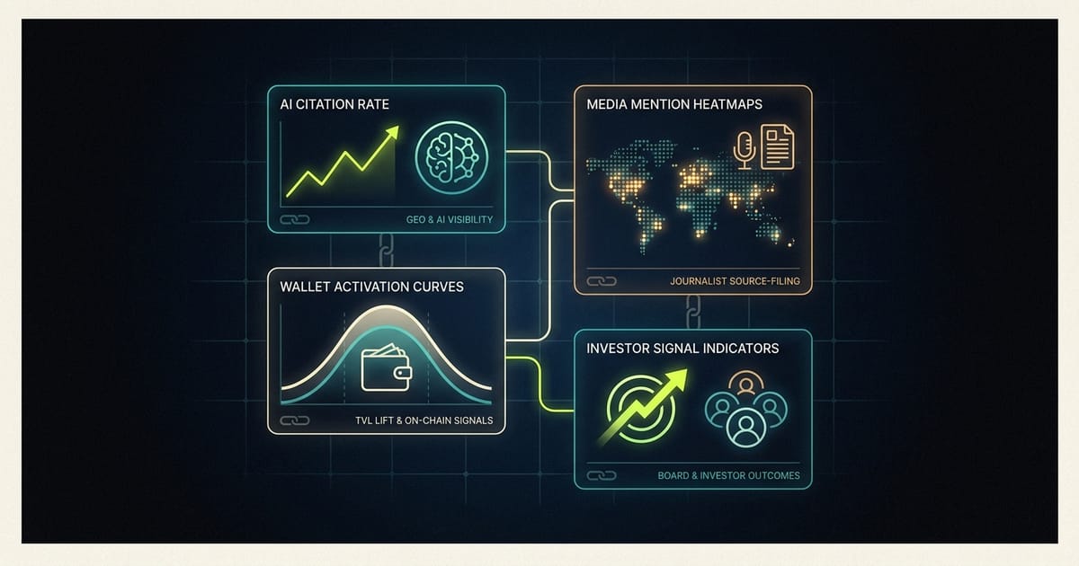 How to Measure Web3 PR ROI: The Metrics Framework Founders and Boards Actually