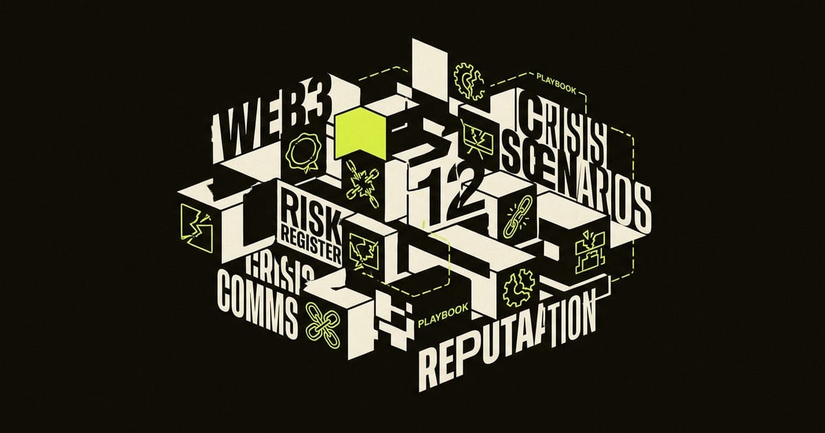 Web3 Reputational Risk Register: 12 Crises to Plan For
